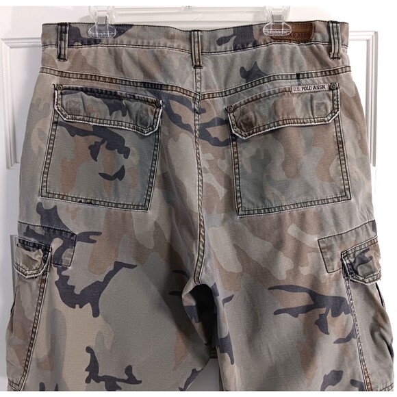 Vtg Y2K Cargo Shorts Mn 36 Multicam Baggy Grunge Skater Military Tactical Combat - Picture 8 of 12